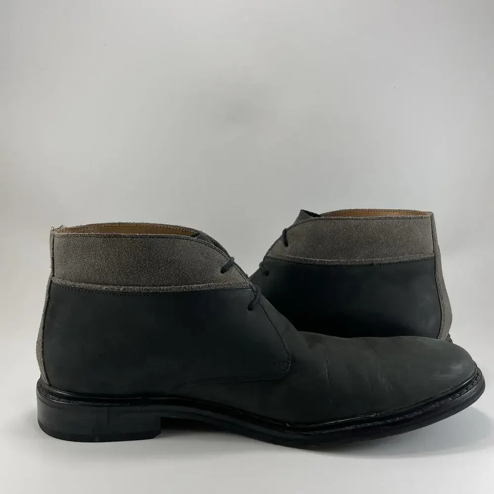 Cole Haan Colton Chukka Boots Mens 11 Gray Nubuck Lace Up Ankle Shoes